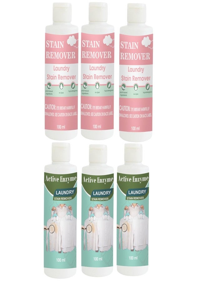 مجموعة مزيل البقع من توفوس، عبوة من 3 قطع باللون الوردي، وعبوة من 3 قطع باللون الفستقي | محلول تنظيف متعدد الأسطح للملابس والأقمشة والمفروشات (100 غرام لكل قطعة) - Image 1